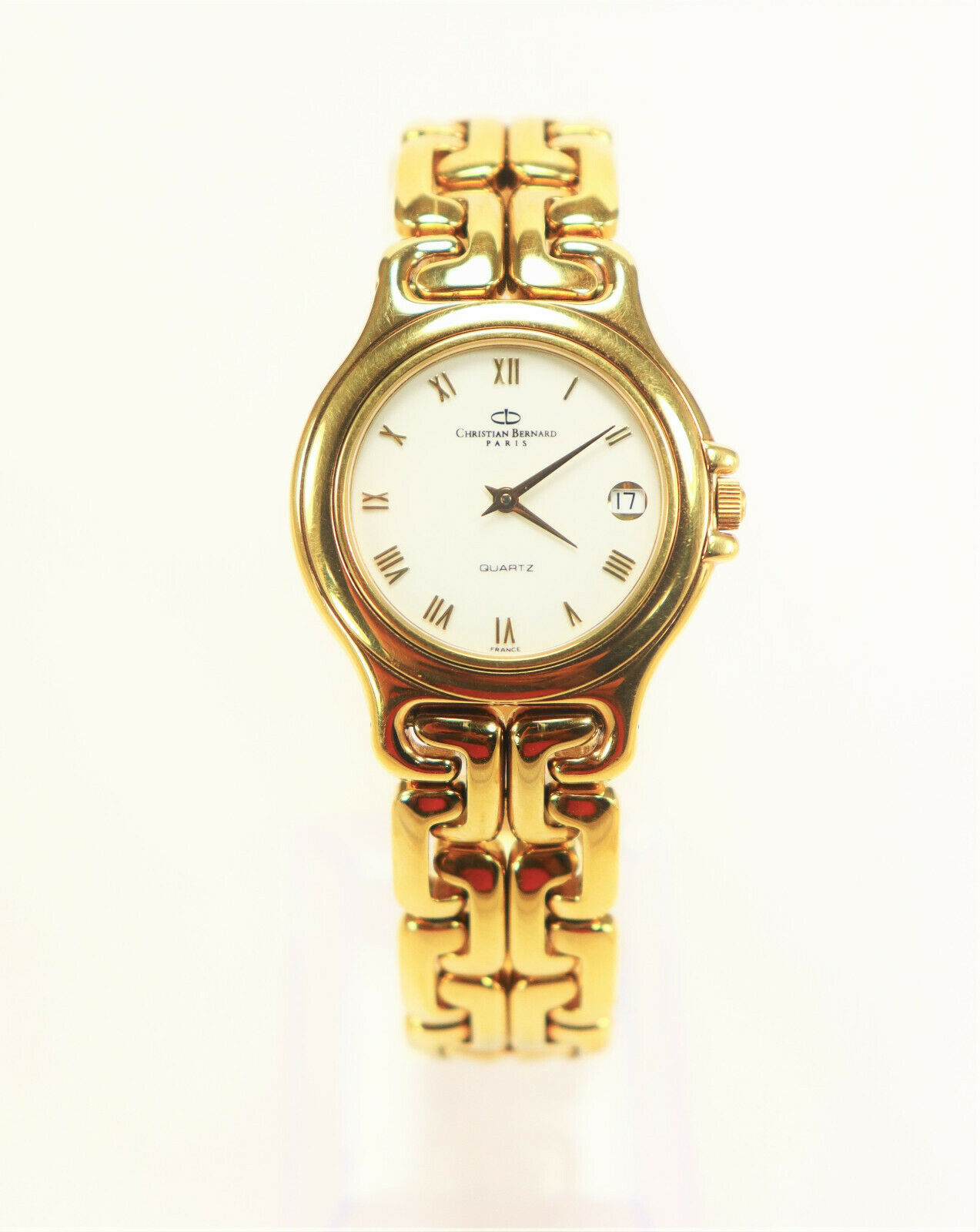 Christian Bernard 18K Gold Plated Stainless Steel Unisex Watch Vintage New WatchCharts Marketplace