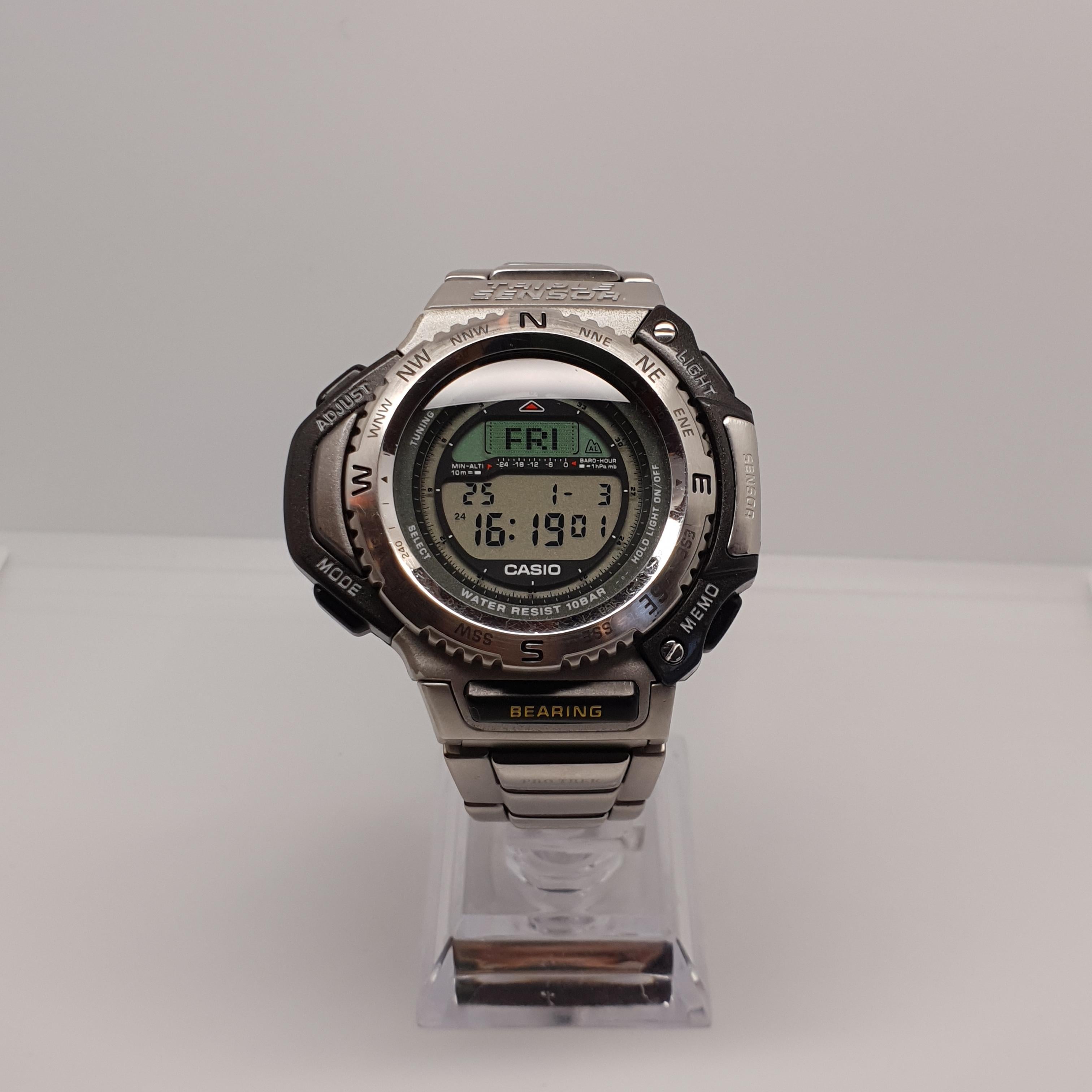 稼働 /新品電池 PROTREK HUNTINGWORLD PRT-1400 What to do? I tried to change the battery in my Casio Pro Trek