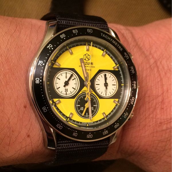 ***SOLD**** Nezumi Studios Voiture Watch Yellow Dial Ryan Verra LE ...