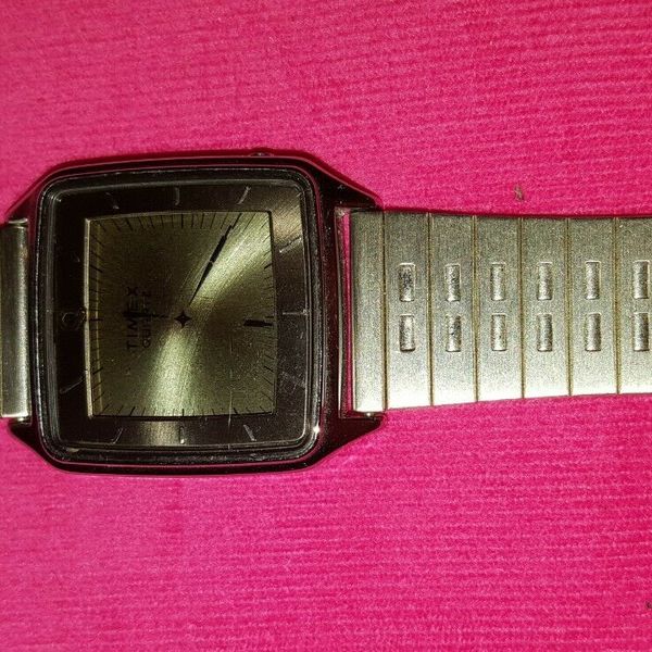 NEW BATTERY-RARE RETRO UNISEX TIMEX L CELL QUARTZ WATCH-DIGITAL NEEDLES ...