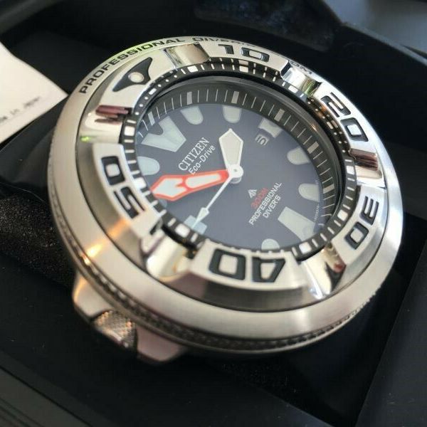 Cinturino Citizen Originale Per Eco-Drive Zilla Pro Diver BJ8050-08E &ndash; Gomma Nera 26mm