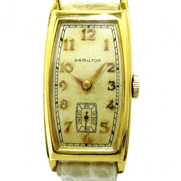 [New] [Used] HAMILTON (Hamilton) watch 14K GOLD FILLED / external belt ...