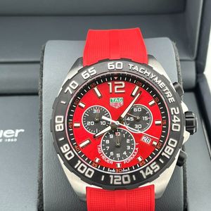 TAG Heuer FORMULA 1 CAZ101AN.FT8055 Red dial 43mm Rubber Strap
