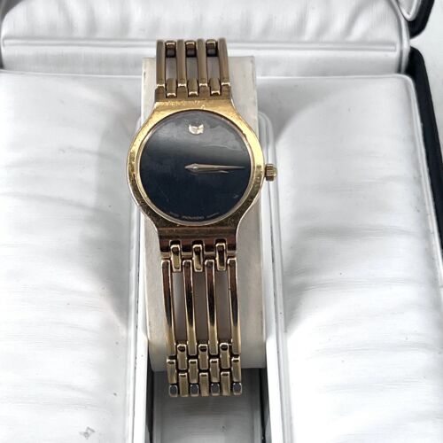 Vintage 95 Movado Quartz Ladies Gold Tone Watch 7777 Swiss Movement READ WatchCharts Marketplace