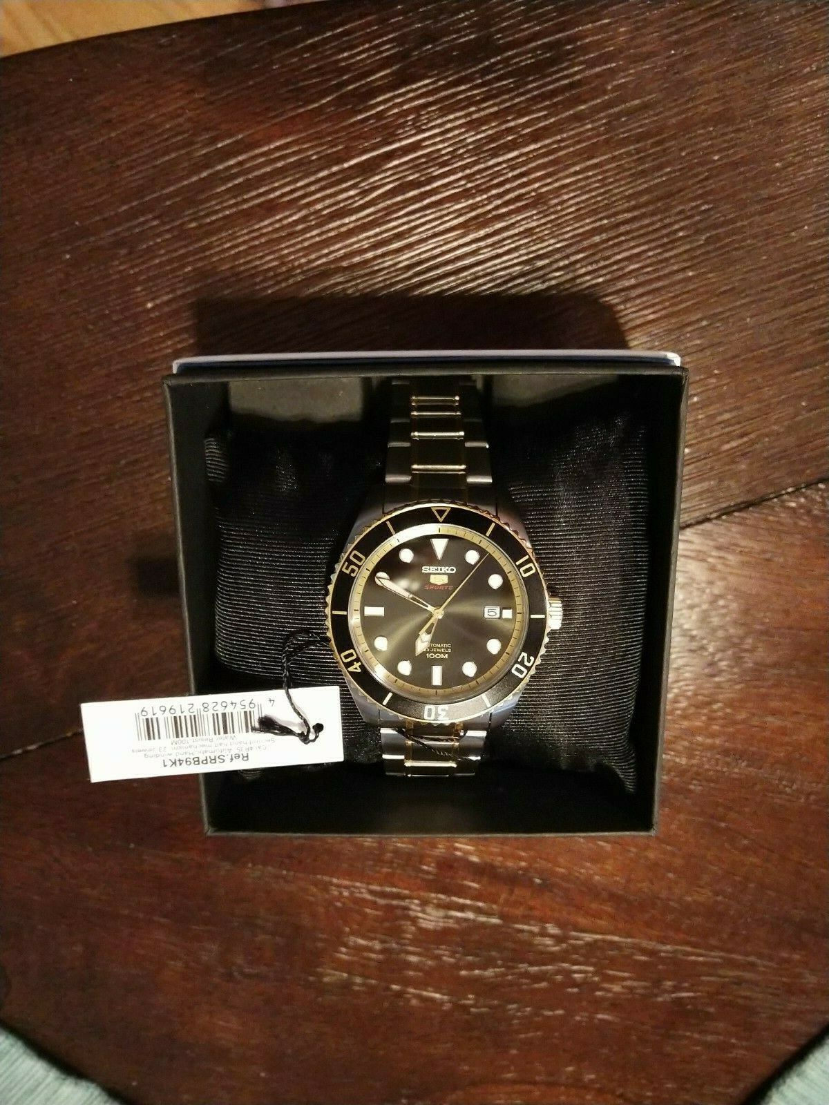 series 5 automatic black dial men's watch