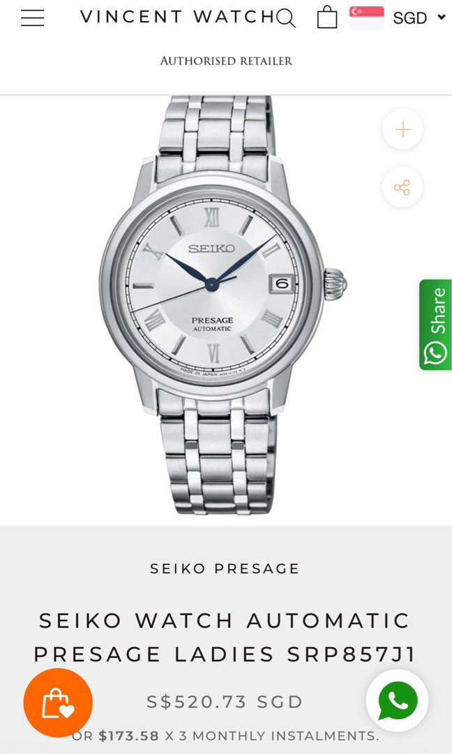 Seiko on sale presage srp857j1