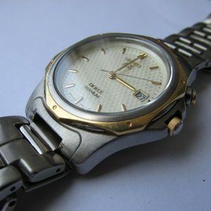 VINTAGE SEIKO 3M22-0A70 AGS DOLCE TITANIUM 18KT KINETIC 10BAR 