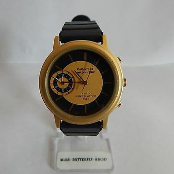 Montre Chronographe KUHLE CHR0015 - 24h Dual Time, Boîtier Acier Argenté, Bracelet Cuir Noir, Occasion Soignée