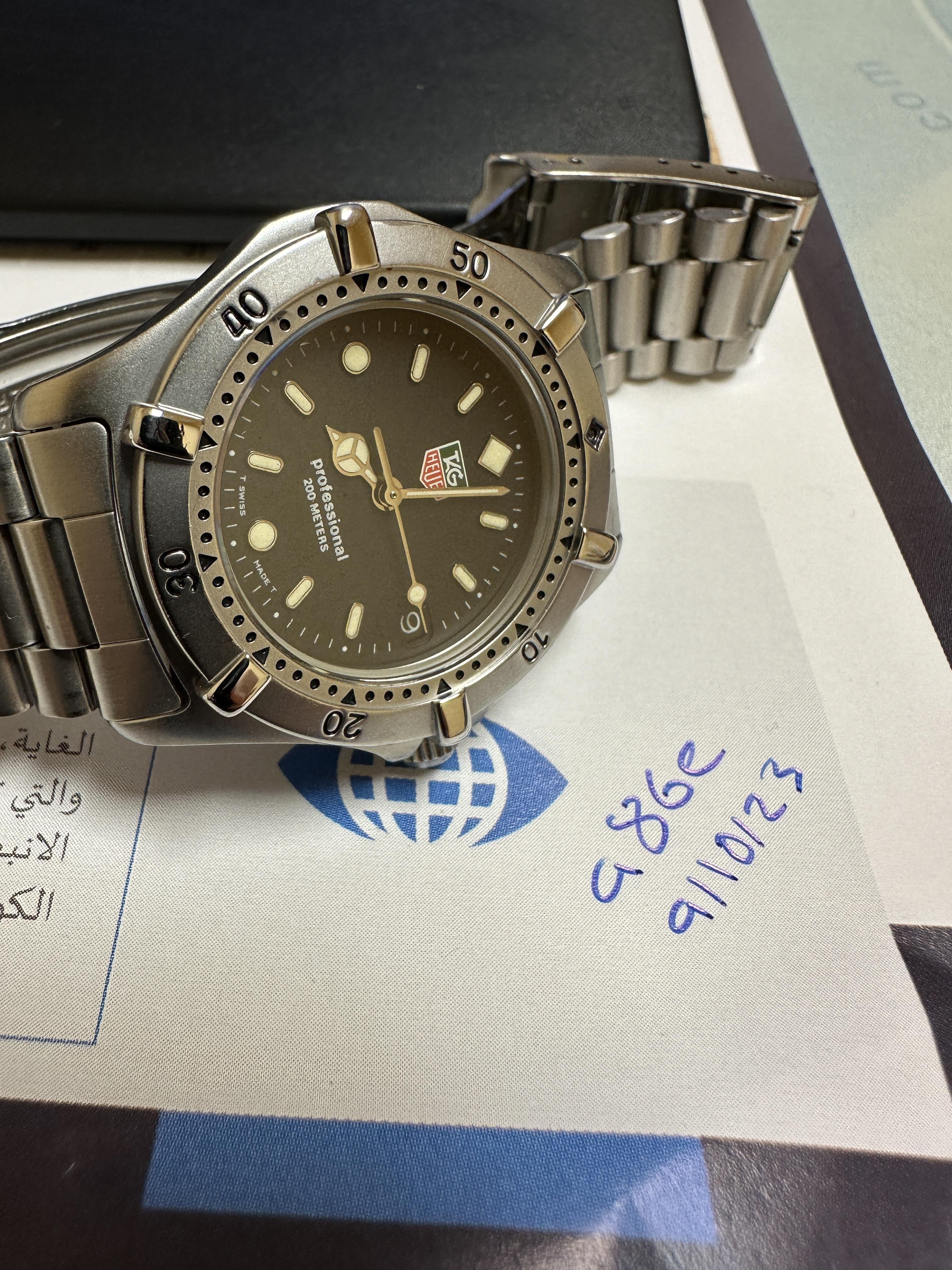 WTS] TAG HEUER WE1210-R 200m Black dial Quartz (34.78 mm