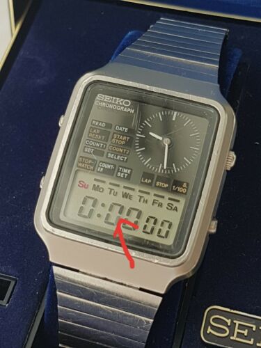 Yahoo!オークション - 稼働品 SEIKO セイコー デジタル H127-5000 ツイ 