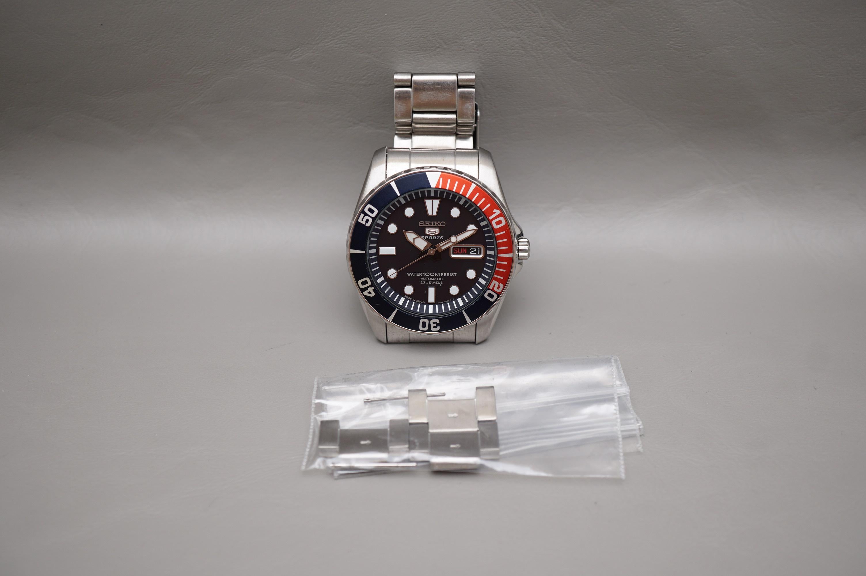 WTS] Seiko 5 Sports SNZF15J1 7S36 Pepsi Sea Urchin 100M