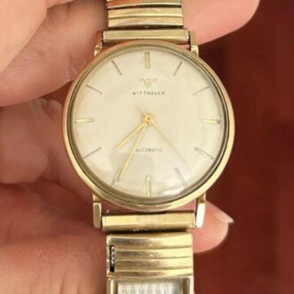 Vintage Men's WITTNAUER WRIST WATCH Stretch Band Calendar WatchCharts