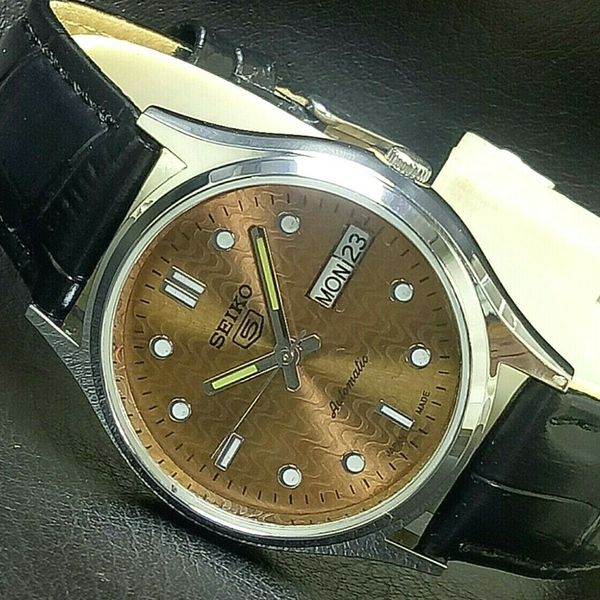 Vintage Seiko 5 Automatic Movement No 6349 Day/Date Japan Made Men's Watch  | WatchCharts