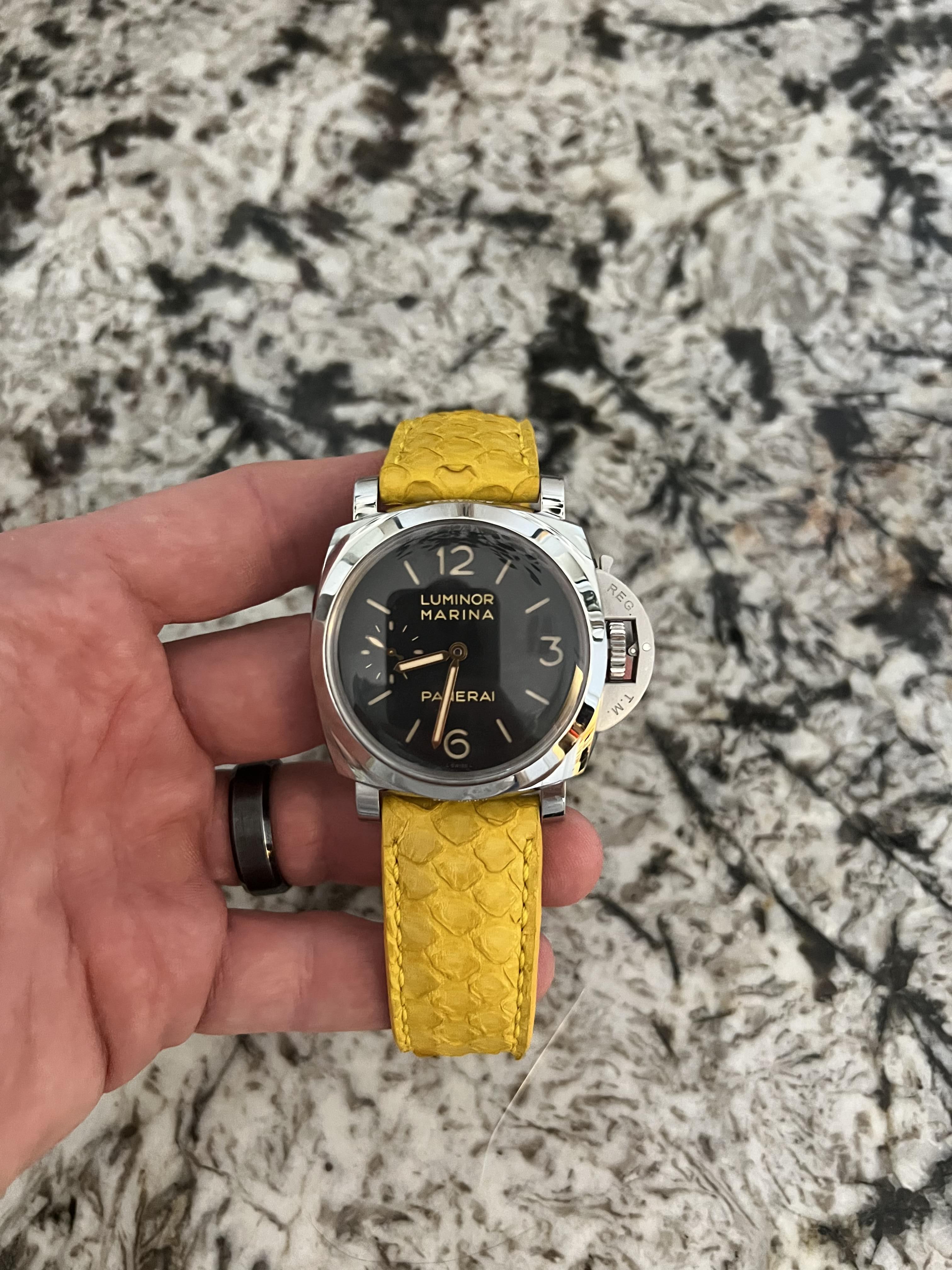 Panerai on sale yellow strap