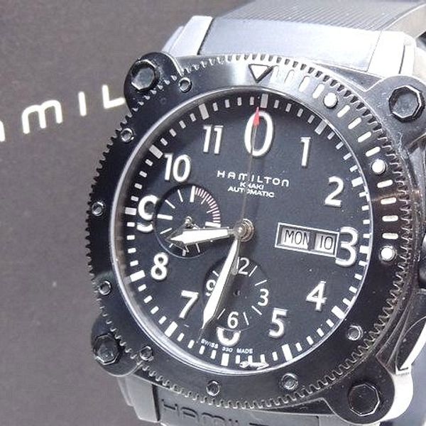 3F HAMILTON Hamilton watch H786860 khaki below zero chronograph day ...