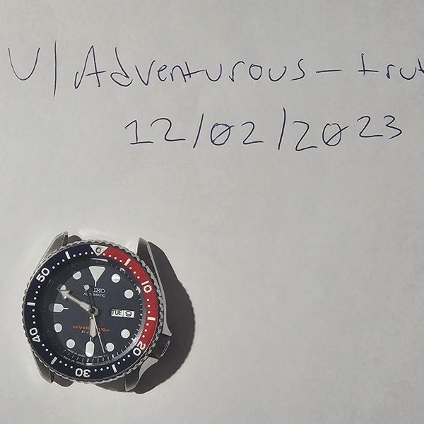 [WTS][Seiko) (SKX009J1) $115, chapter ring/QC defects, box, papers ...