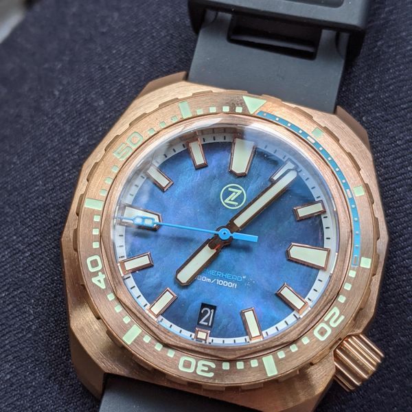 [490 USD] FS Zelos HammerHead 3 Bronze Mother Of Pearl Dial NEW