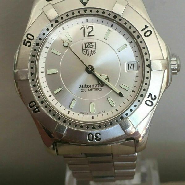 Stunning TAG Heuer 2000 Series Silver Fully Automatic Watch with Boxes ...