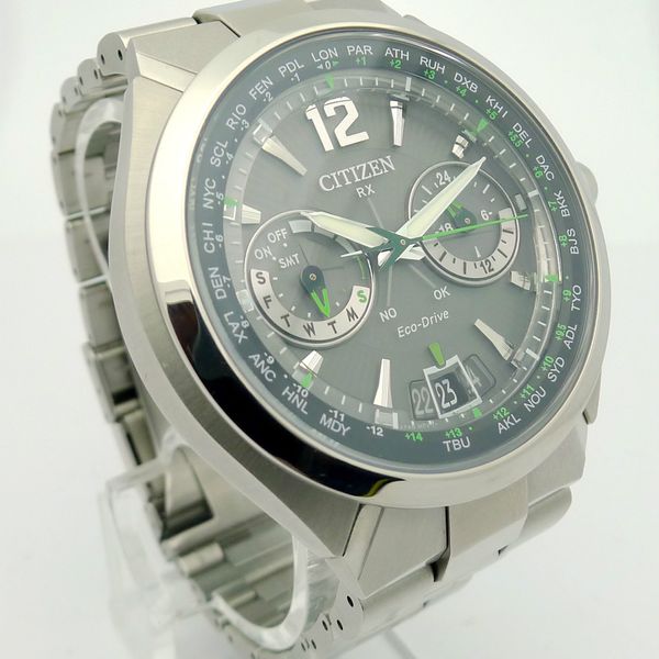 Citizen RX Eco Drive Satellite Wave Men's Steel Quartz Watch - Circa ...
