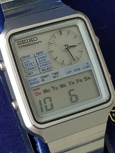 Seiko H127-500A LC Dual Ana Digi Vintage Chrono Watch 1979 Seiko H127-500A LC Dual Ana Digi Vintage Chrono Watch 1979