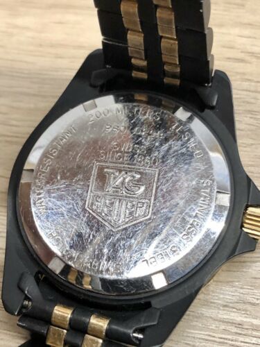 Tag Heuer 1000 Professional 200 Meters 980 029B Black and Gold