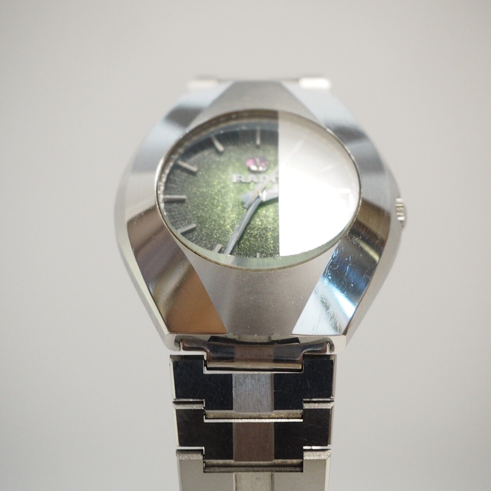 Rado Ticino 702 Watch Men 36mm Round Vintage Automatic Green