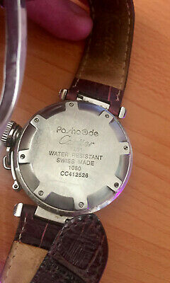 Vintage Pasha de Cartier cc412528 1050 Miota 9015 Movement Leather