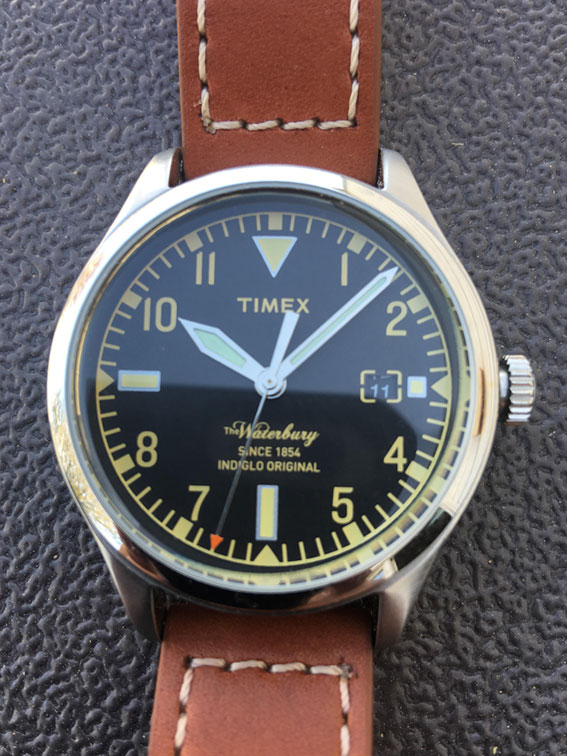 timex waterbury red wing 38mm