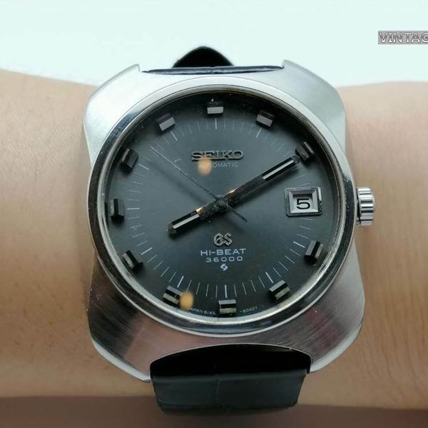 GRAND SEIKO 6145-8020 HI-BEAT GRAY DIAL (RARE) VINTAGE WATCH FOR