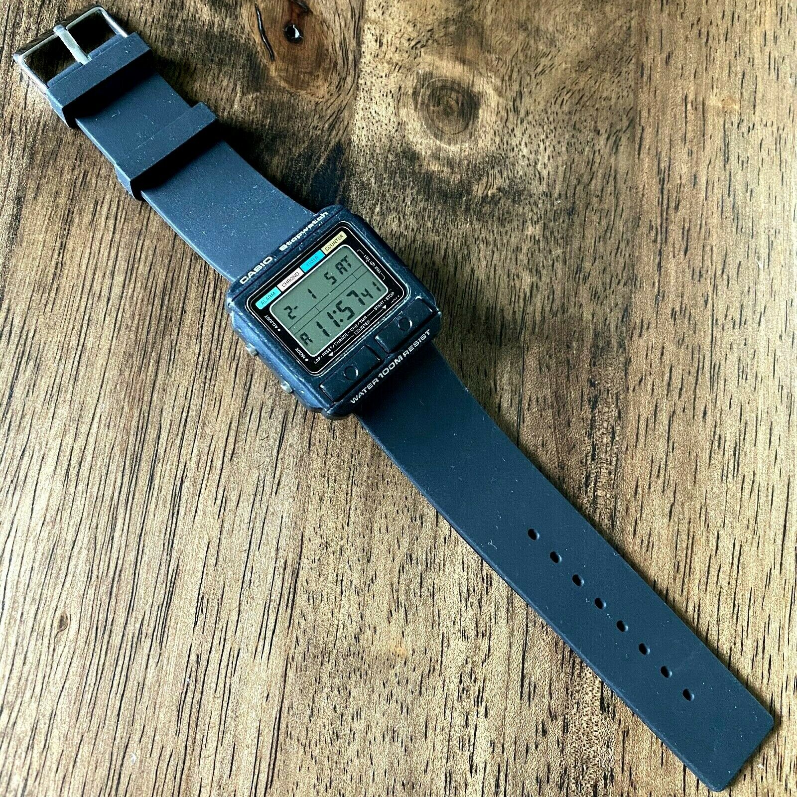 RARE Vintage 1983 Casio W-500 Digital Watch Stopwatch Made in