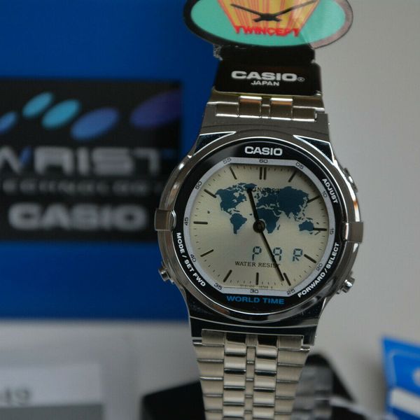 Extremely Rare Casio TWINCEPT Watch ABX 200 World Time module 1349 WatchCharts Marketplace