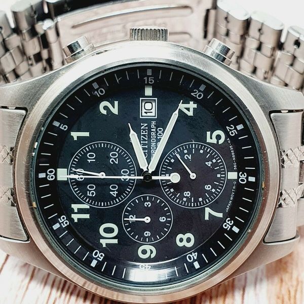 Citizen Promaster Chronograph WR100 Military Style Wristwatch 0560 ...