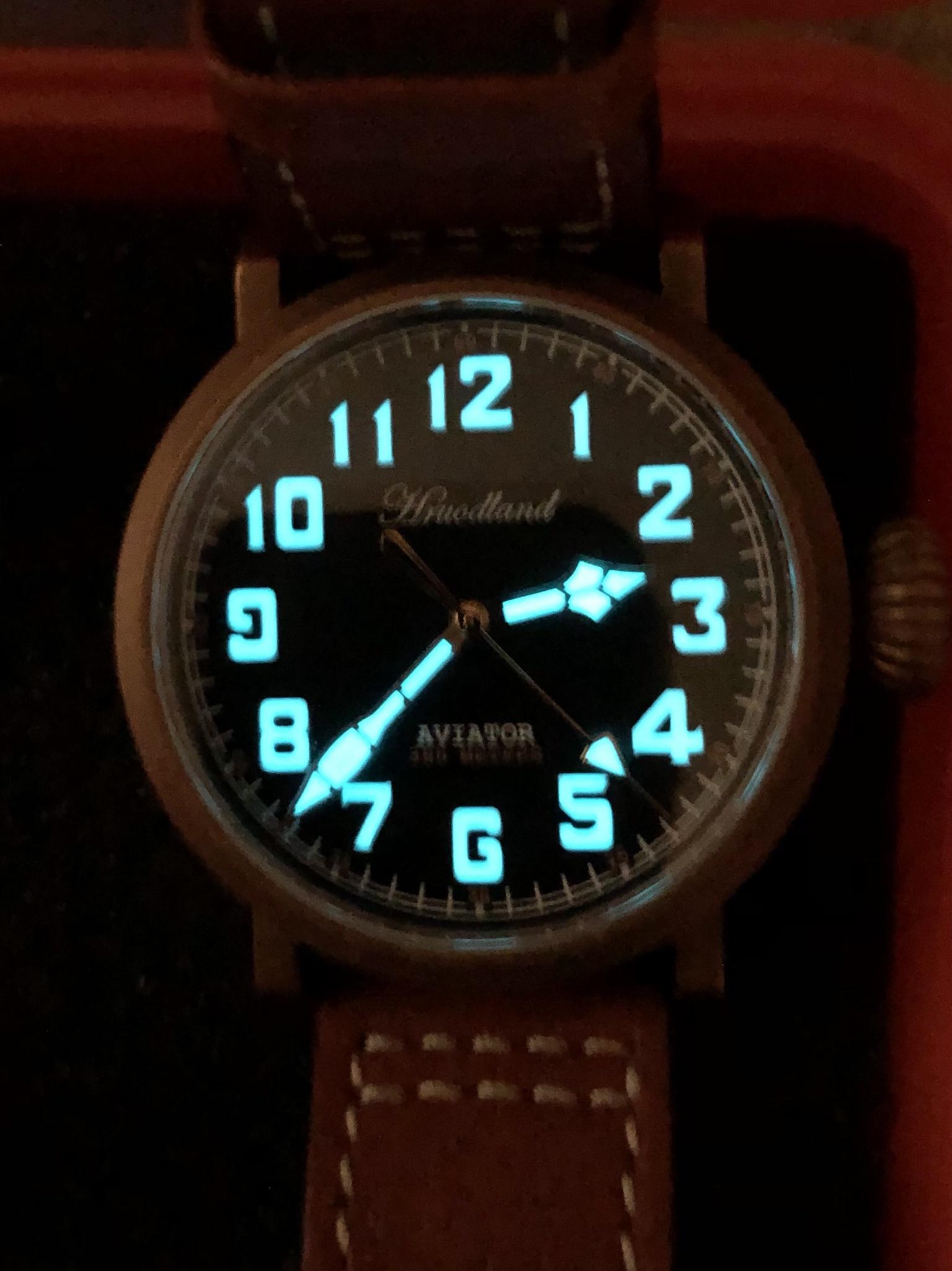 WTS Hruodland Bronze Pilot 43mm Automatic WatchCharts Marketplace