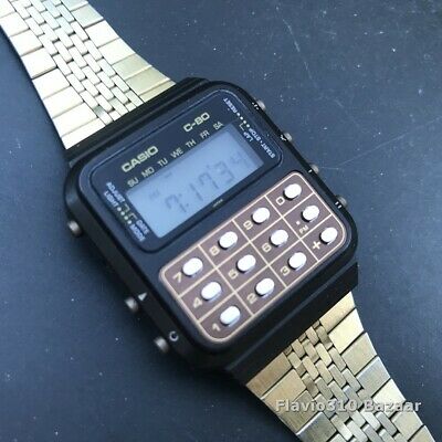 Casio calculator watch on sale 1980