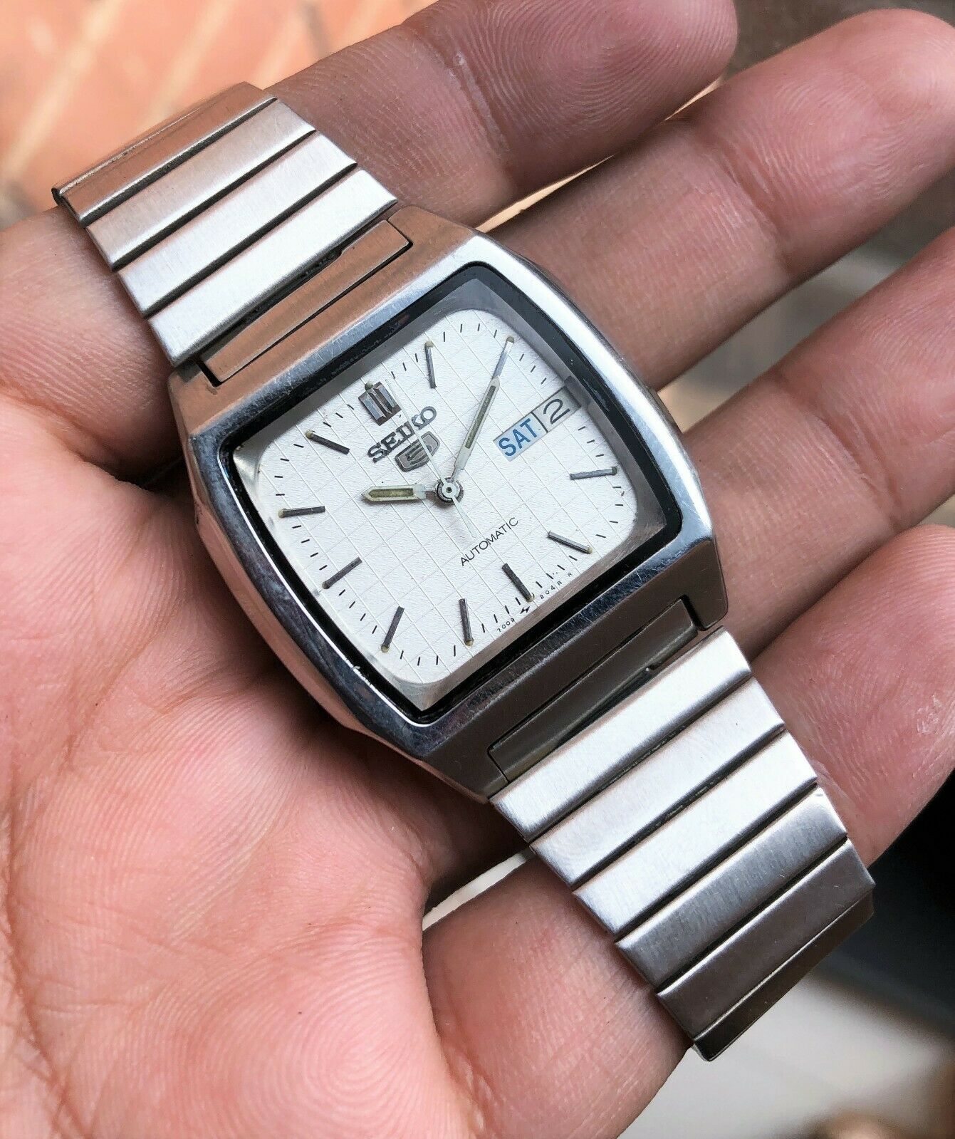 seikoty様 Seiko 1989 SKXG87 TV White Hodinkee Dial Retro Vintage 7009 Auto