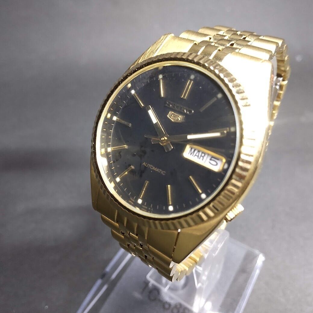 SEIKO 5 7S26-0500 602784 ゴールド 5 腕時計 自動巻き デイデイト 裏スケルトン ゴールド 7S26-0500（2024