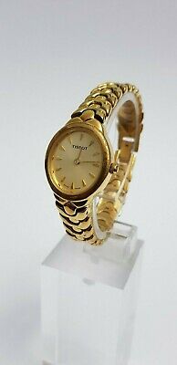 Tissot Ladies Swiss made Gold plated bracelet watch 328.S826