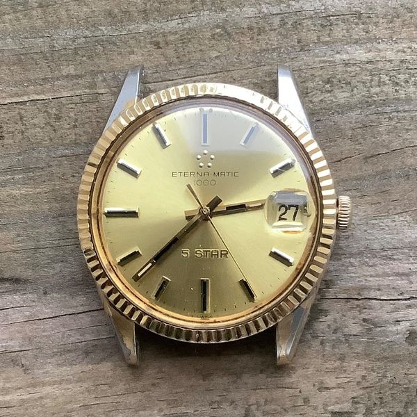Montre Vintage Eterna Matic 1000 Automatique - Calibre 1489K - Occasion - Pièce De Collection