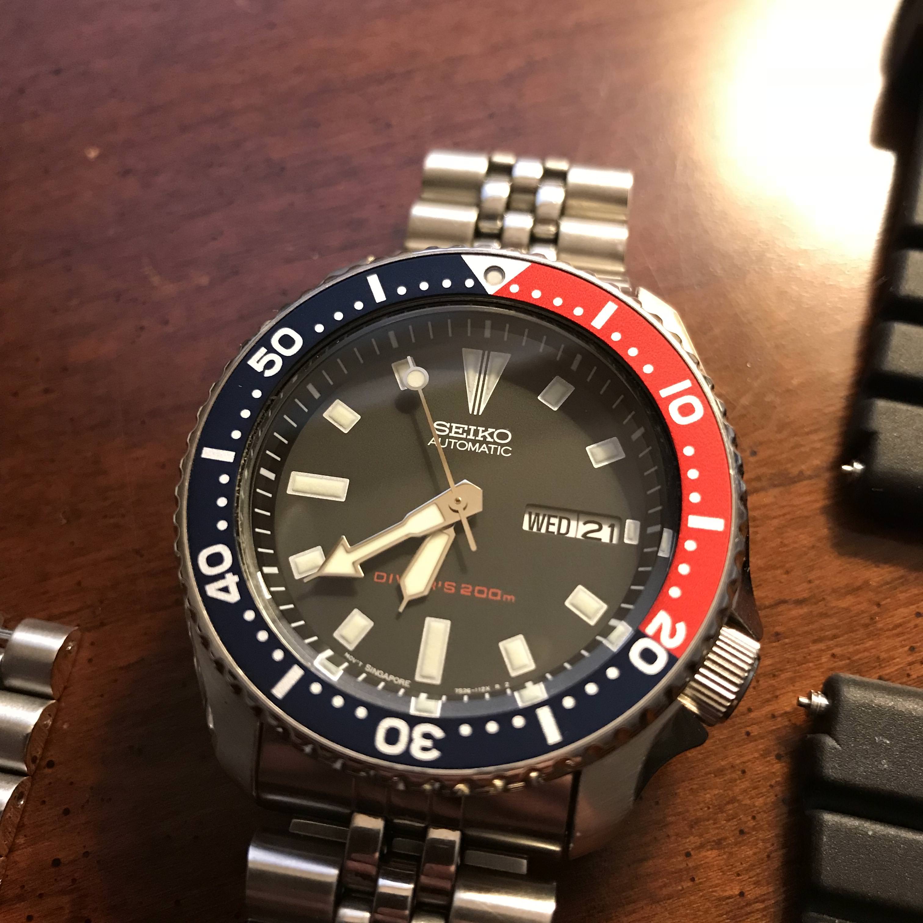 Seiko Diver SKX173 7S26-0029 Pepsi Mod - 6309-729a Tribute - with Jubilee  and SKX009 Insert | WatchCharts