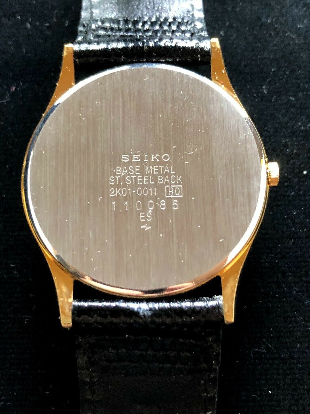 VINTAGE 1989 SEIKO 2K01 0011 QUARTZ WATCH W ORIGINAL BAND BOX