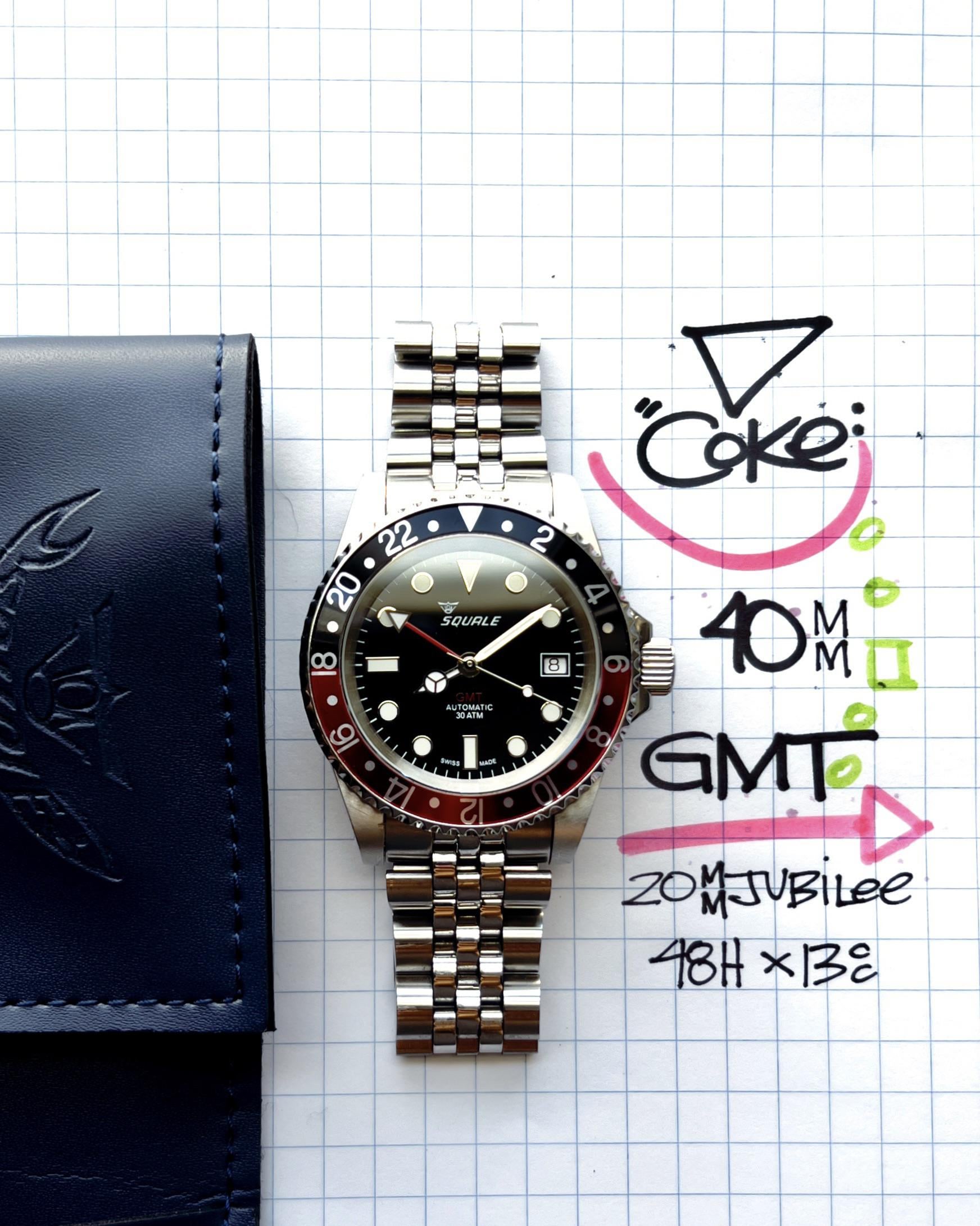 Squale hot sale gmt 40mm