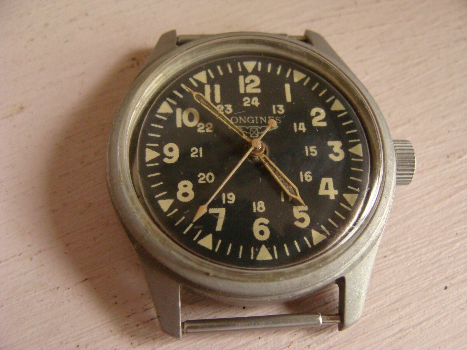 LONGINES US ARMY AVIGATION HACK WATCH SUPERB WORKING CONDITION