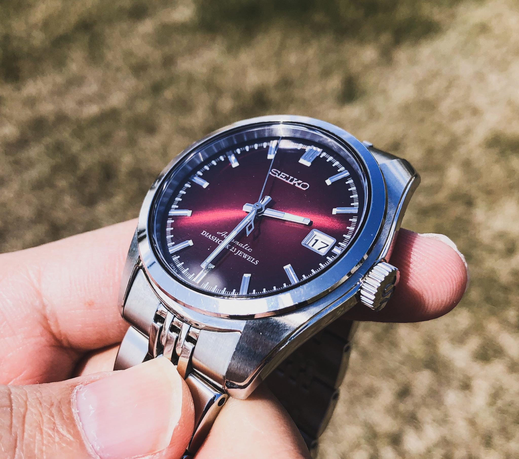 WTS] Ultra Rare Seiko SARB011 Wine Red Dial Full Kit Mint condition |  WatchCharts