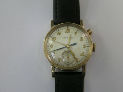 Vintage Longines Fly Back Chronograph Watch Single Pusher Cal