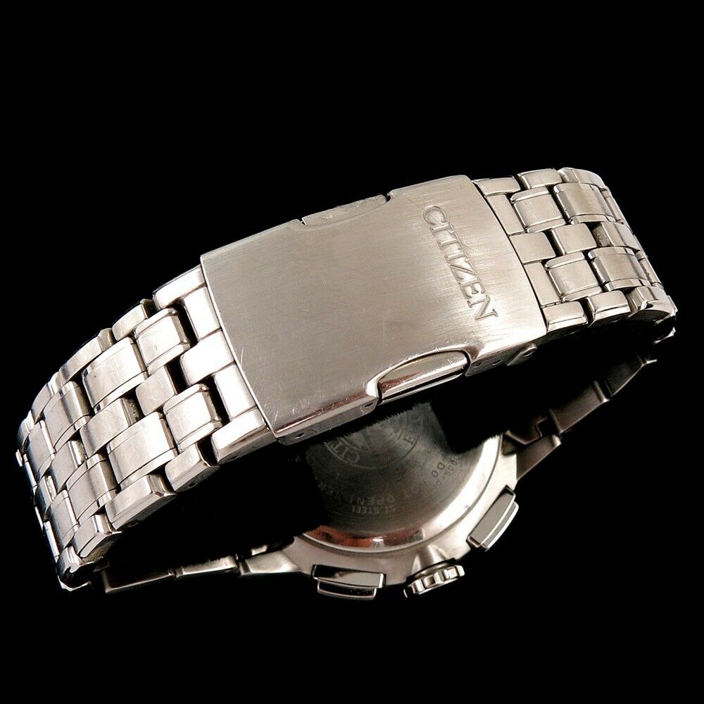 Men's Citizen Eco Drive Chrono Time AT H610 Wrist Watch