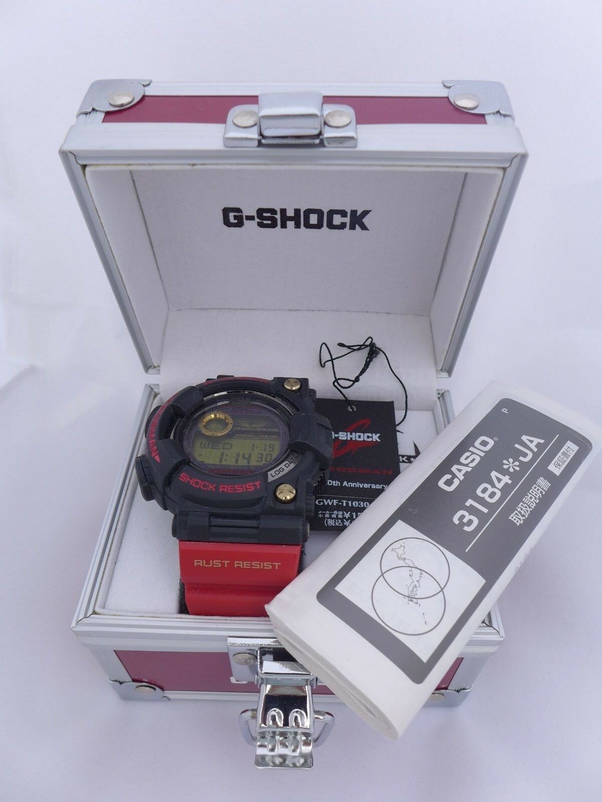 Casio G-Shock GWF-T1030A-1jr Rising Red Frogman Titanium Casio G-Shock GWF-T1030A-1jr Rising Red Frogman Titanium