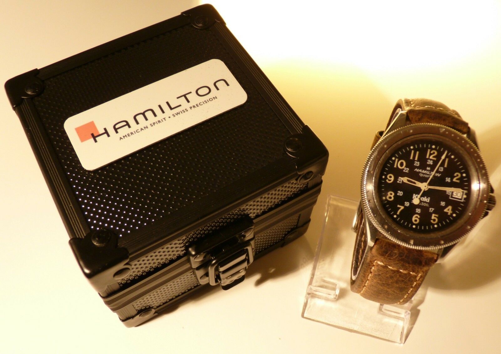 Hamilton Khaki Quartz Sub 330 with box | WatchCharts Marketplace
