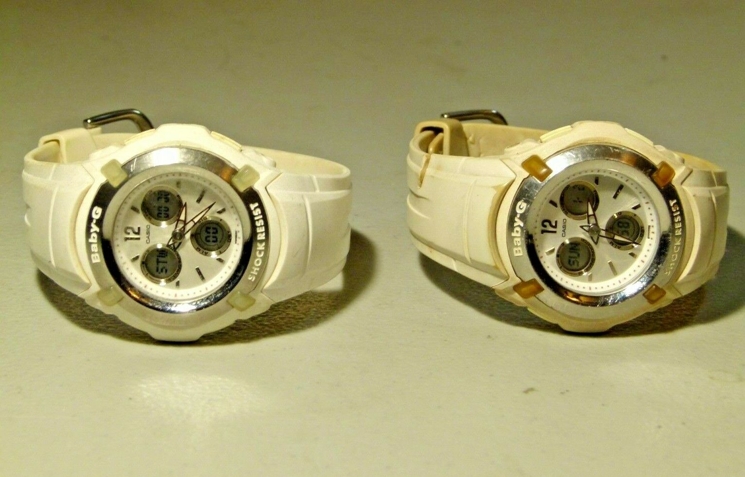 2X WOMENS CASIO BABY G BG 1500A WAVE CEPTOR ANA DIGI WATCH 3772