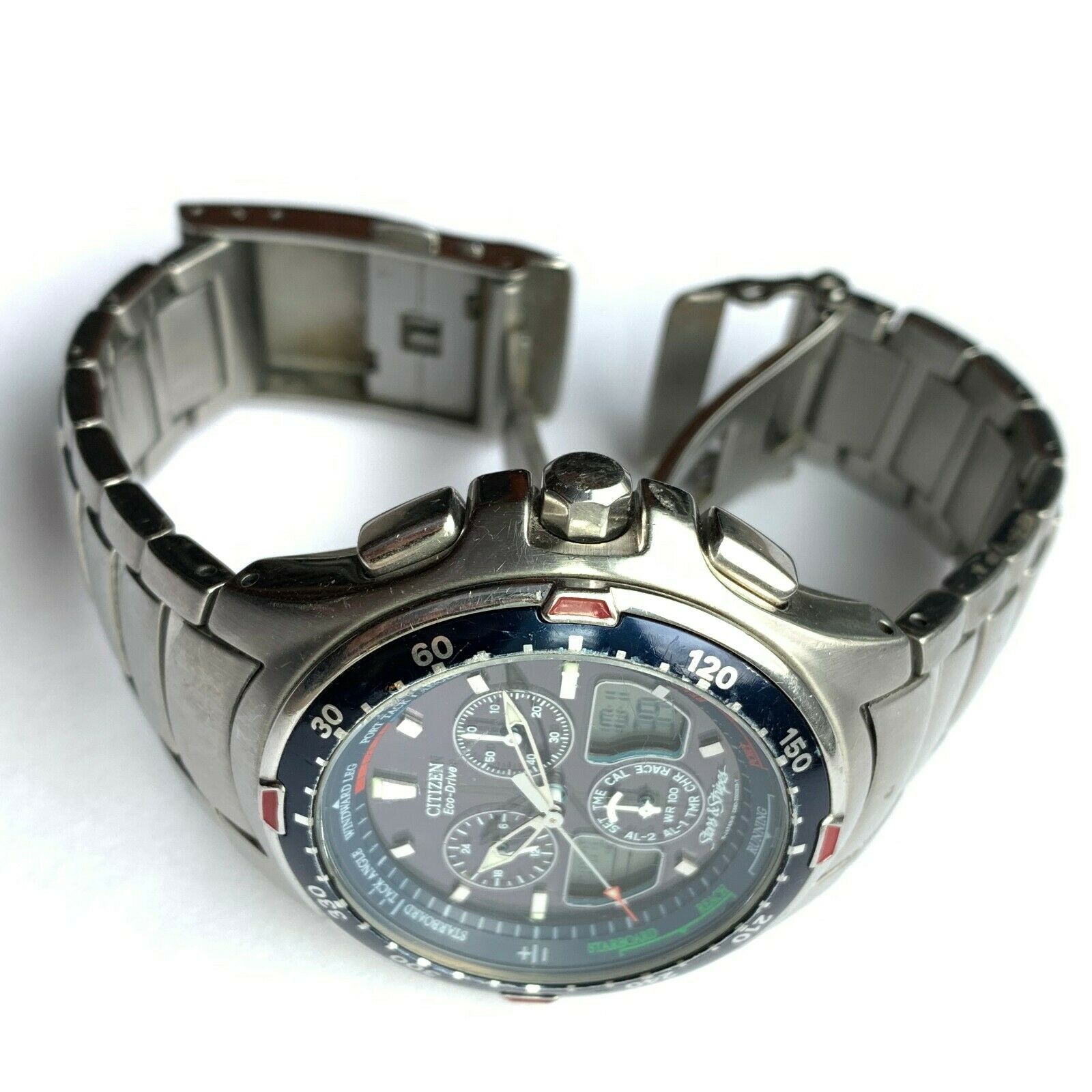 RARE CITIZEN STARS & STRIPES ECO-DRIVE AMERICA'S CUP 2003 JR4000