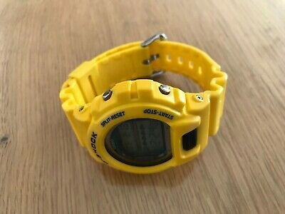 Casio G-Shock DW-6630B FOX FIRE Armbanduhr, Sport Uhr, gelb